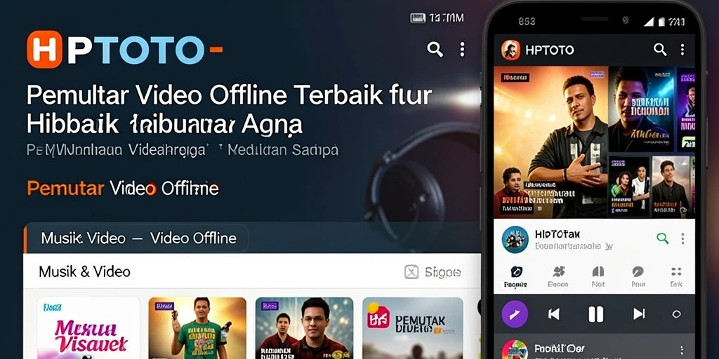 Antarmuka intuitif HPTOTO yang menampilkan koleksi video Anda.