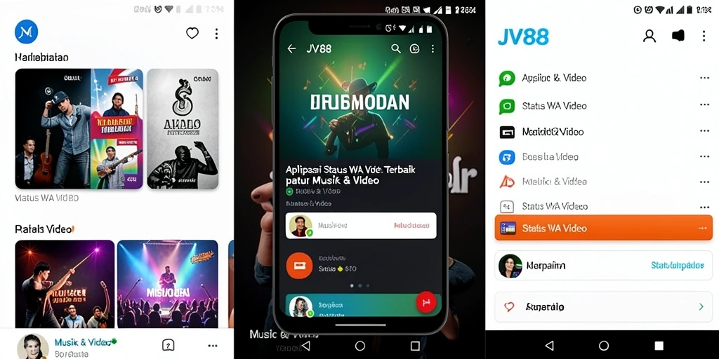 Tampilan antarmuka pengguna JV88 yang sederhana dan fungsional.