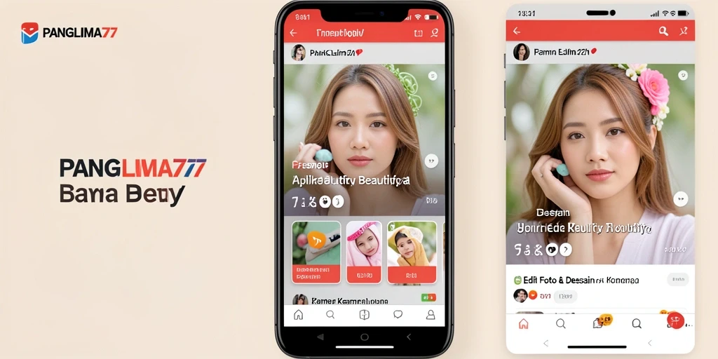Tampilan antarmuka dan fitur unggulan aplikasi Kamera Beautify.