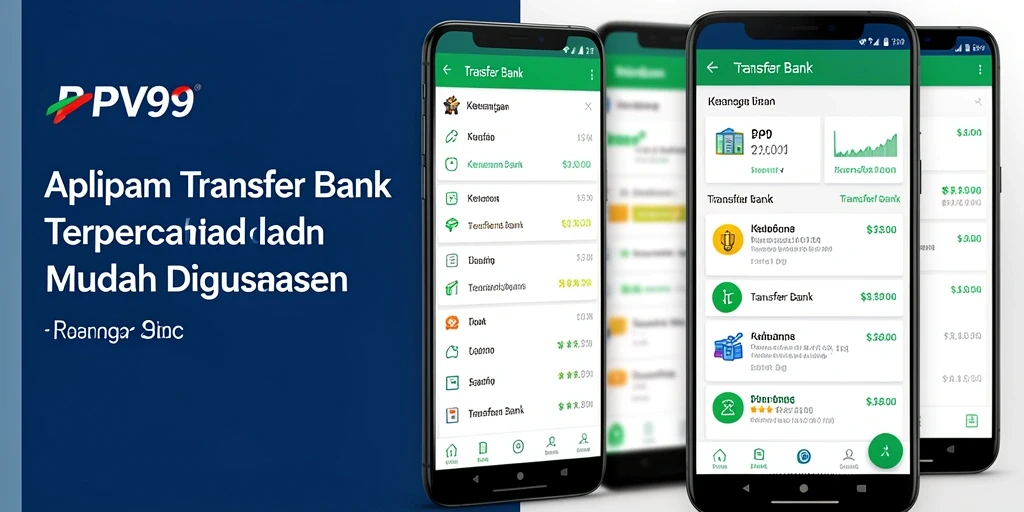 Tampilan utama PPV99 dengan fitur Transfer Bank yang sederhana dan intuitif.